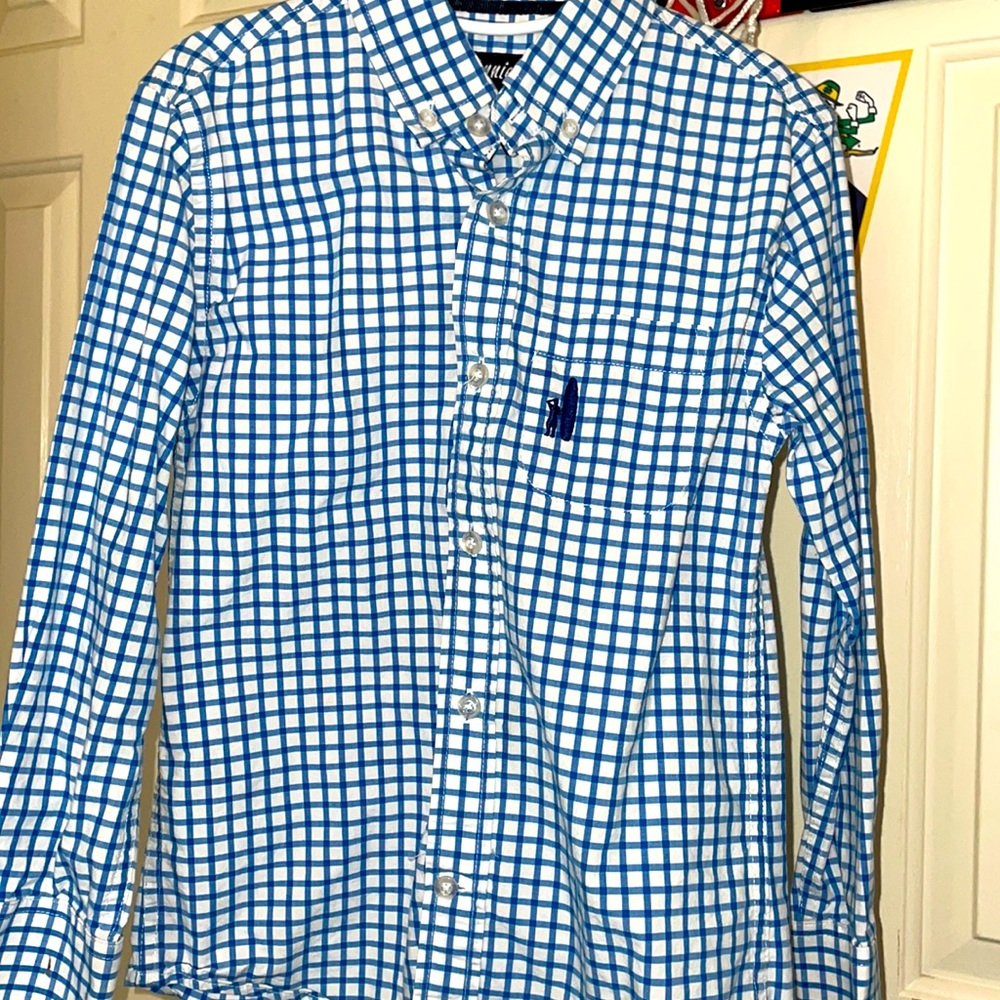 Johnnie-O blue button down shirt 6